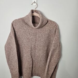 Aritzia Women's Cowl Neck Sweater in Soft Blush